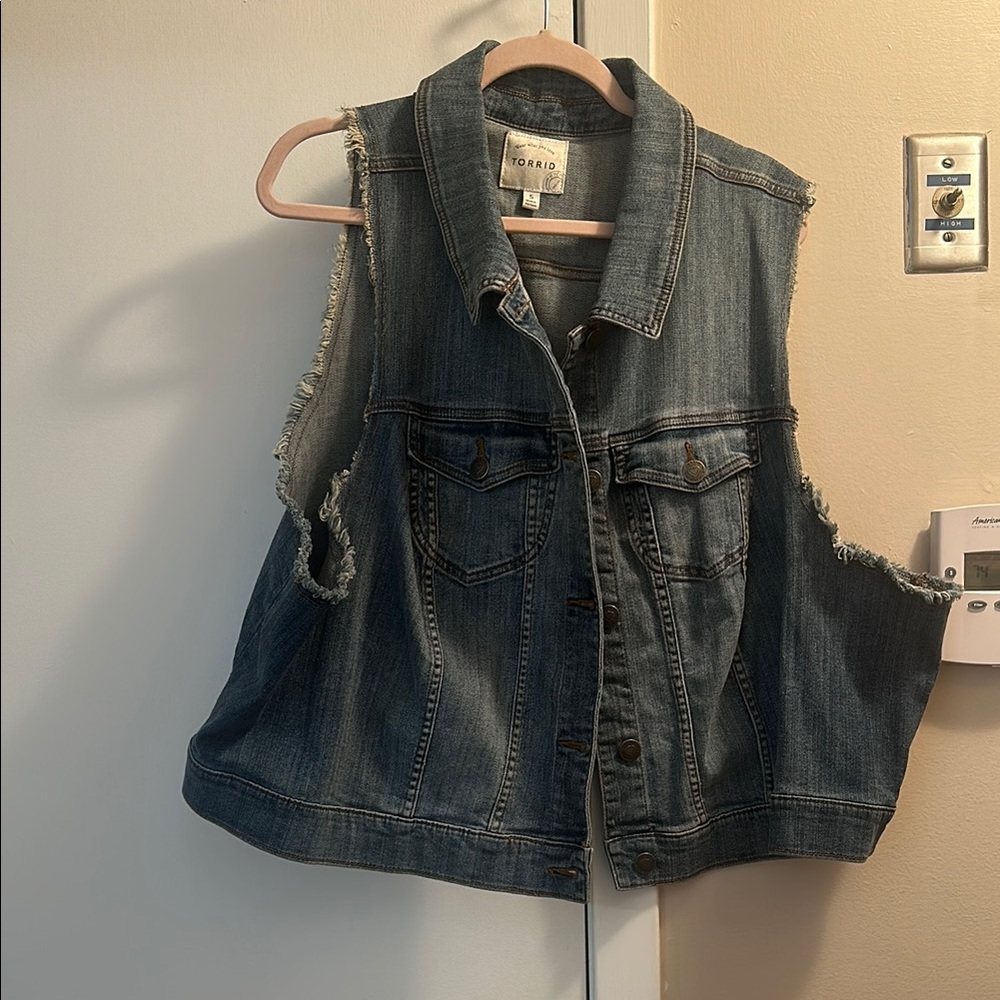 Torrid Sleeveless Denim Jacket